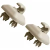 LITZEE 2 Pezzi Gancio Per Tronco E Morsetto Clip Per Visiera Parasole Interna, MoreChioce 8U0857562A Gancio Appendiabiti Per Visiera Parasole In Plastica Adatto A1 A3 A4L A5 A6L A7 Q3 Q5 Q7 TT 8E08575