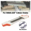 Affilatrice Per Motoseghe 2 In 1 Strumenti Di Affilatura Facili Per Lima STIHL E Misuratore Di Profondità In Uno Strumento Ergonomico (bianco E Arancione) 4,8 Mm