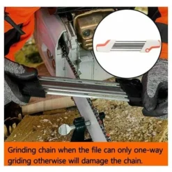 Affilatrice Per Motoseghe 2 In 1 Strumenti Di Affilatura Facili Per Lima STIHL E Misuratore Di Profondità In Uno Strumento Ergonomico (bianco E Arancione) 4,8 Mm -Husqvarni Negozio 98116532 3