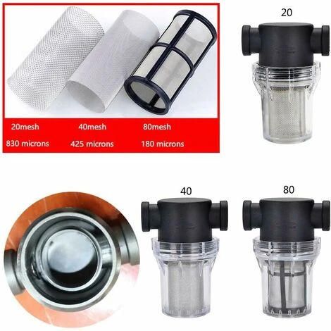1/2 Pollice Tubo Dell'acqua Filtro Giardino Irrigazione Impurità Filtro 20/40/80 Maglia 2 1/2 Pollice Tubo Dell'acqua Filtro Giardino Irrigazione Impurità Filtro 20/40/80 Maglia - immagine 2