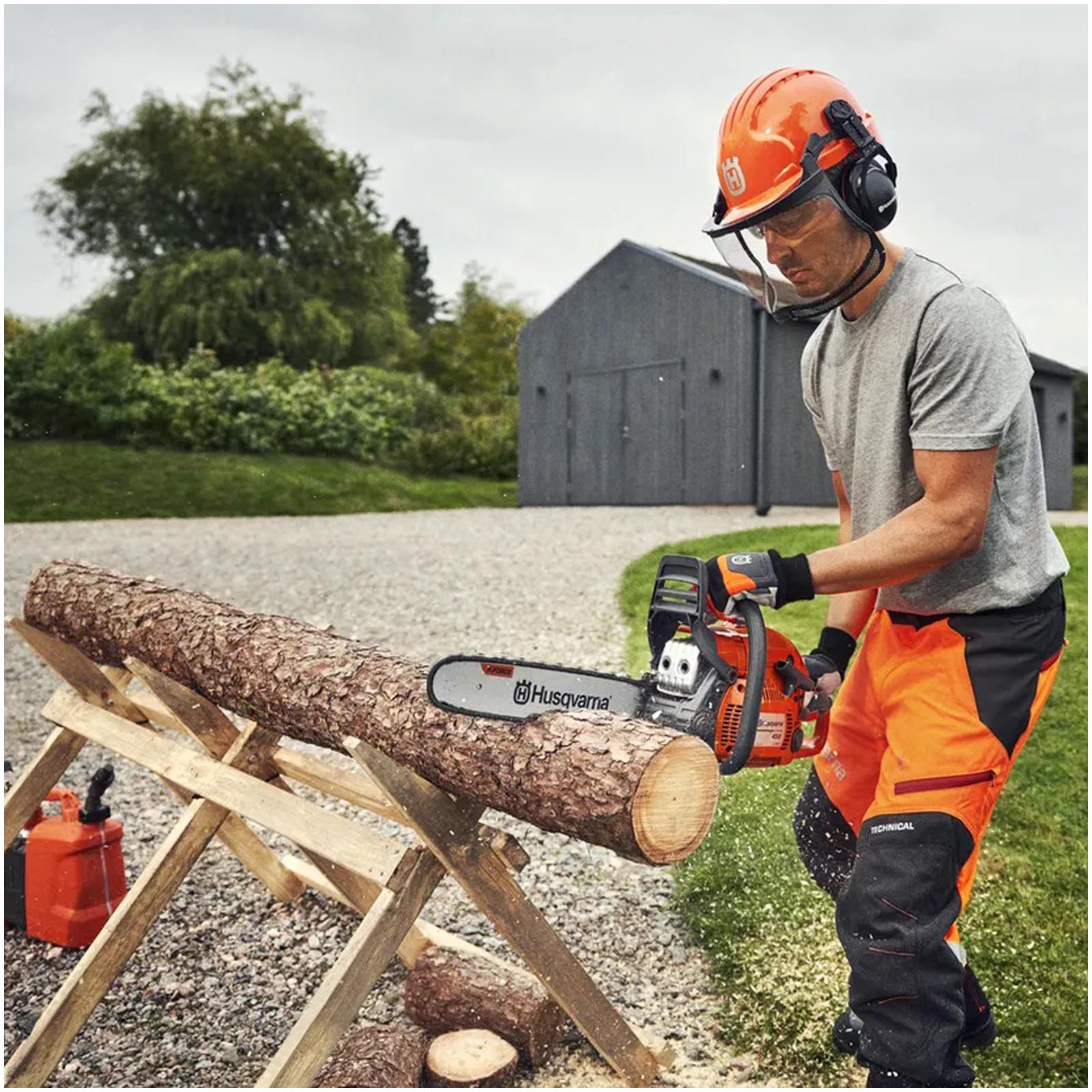 Husqvarni Negozio 16 Husqvarni Negozio -Husqvarni Negozio Motosega Multifunzione HUSQVARNA Barra Standard 40cm Motore Benzina 2 Tempi 457cc a Scoppio 445 II X Torq HVM445 011